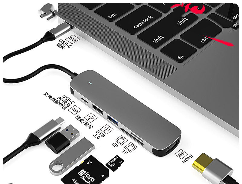 Portable Workstation: Hub Multi-function Hub HDMI Docking Station Converter