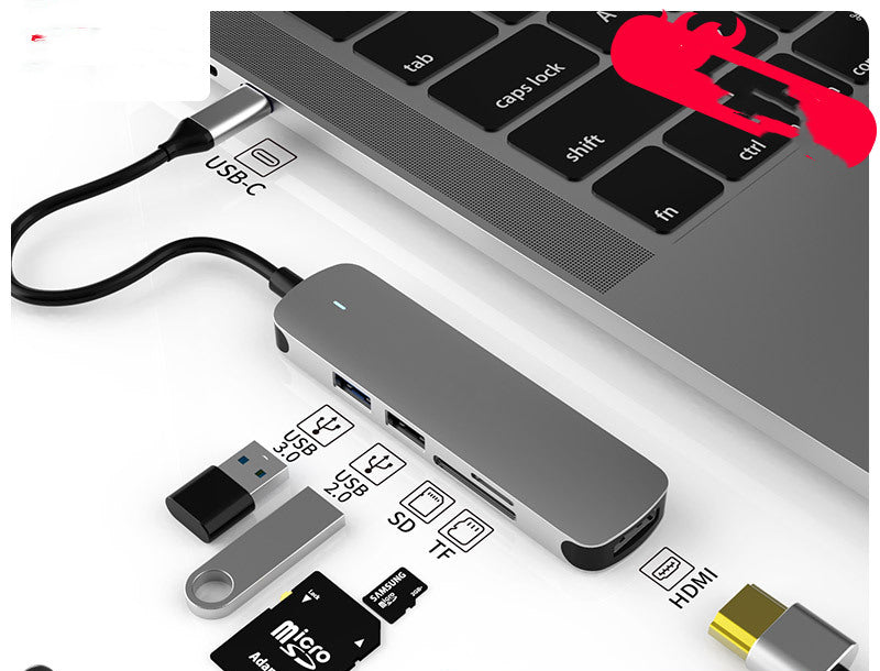 Portable Workstation: Hub Multi-function Hub HDMI Docking Station Converter