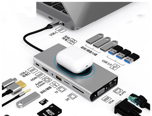 Portable Workstation: Hub Multi-function Hub HDMI Docking Station Converter
