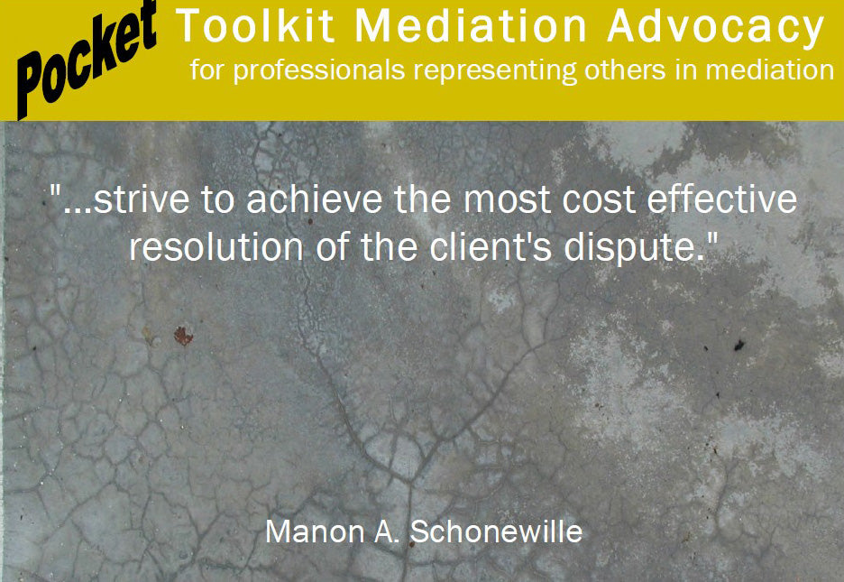 Pocket Toolkit Mediation Advocacy